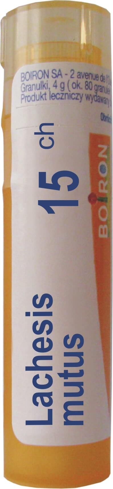 Boiron Lachesis Mutus 15 CH  granulki, 4 g