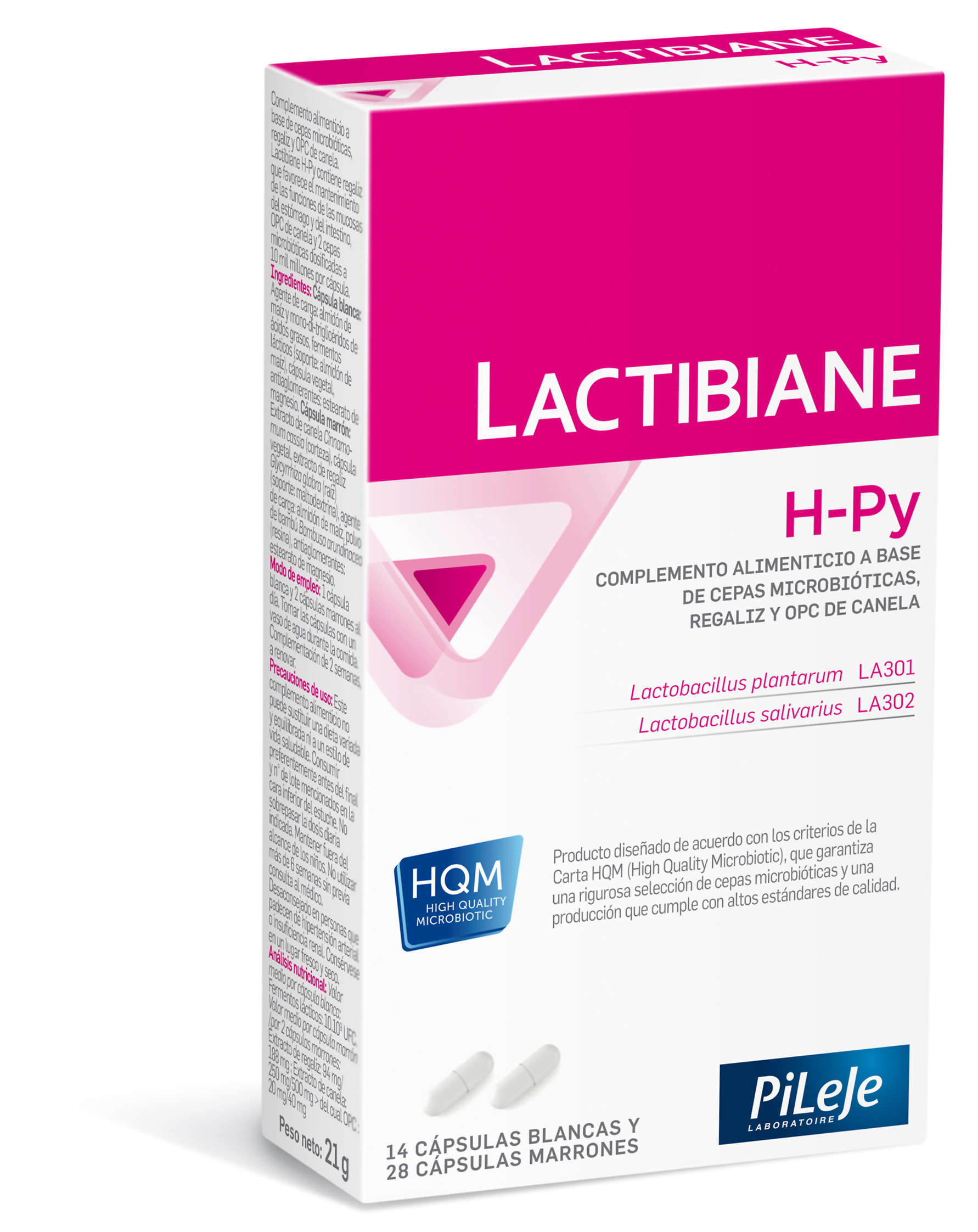 Lactibiane H-Py , kapsułki dla osób chcących utrzymać prawidłowe funkcjonowanie jelit, 42 szt.