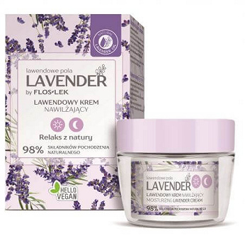 Flos-Lek Lavender, krem nawilżający lawendowy, 50 ml