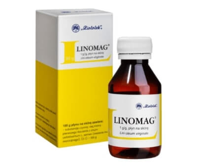 Linomag płyn do stosowania na skórę w przypadku podrażnień 1 g/g , 90 g