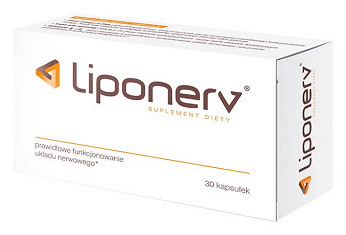 Liponerv , kapsułki na prawidłowe funkcjonowanie układu nerwowego, 30 szt.