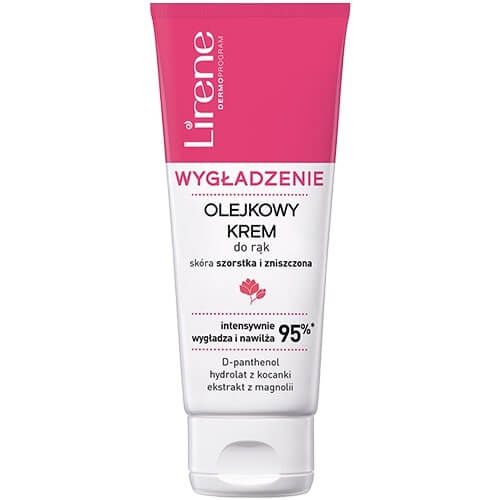 DR IRENA ERIS Lirene Wygładzenie, krem olejkowy do rąk dla skóry szorstkiej i zniszczonej, 75 ml — Składniki i ocena