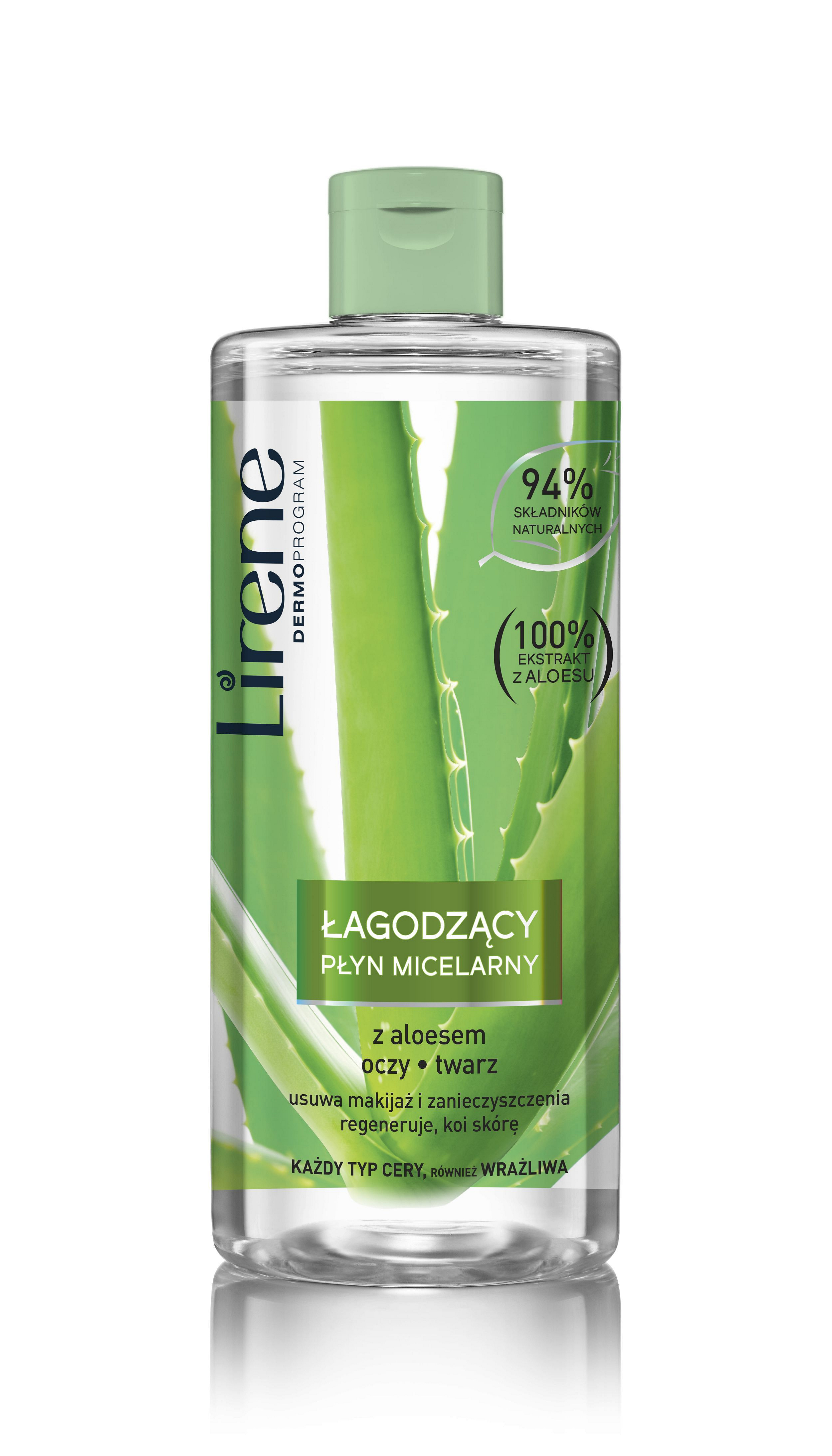Lirene, Łagodzący Płyn micelarny z aloesem 400 ml