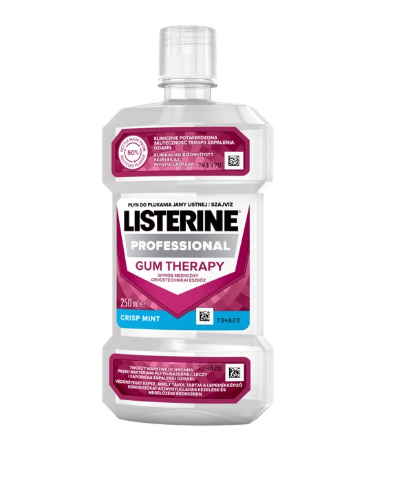 Listerine Professional Gum Therapy, płyn do płukania chroniący płytkę nazębną przed bakteriami , 250 ml
