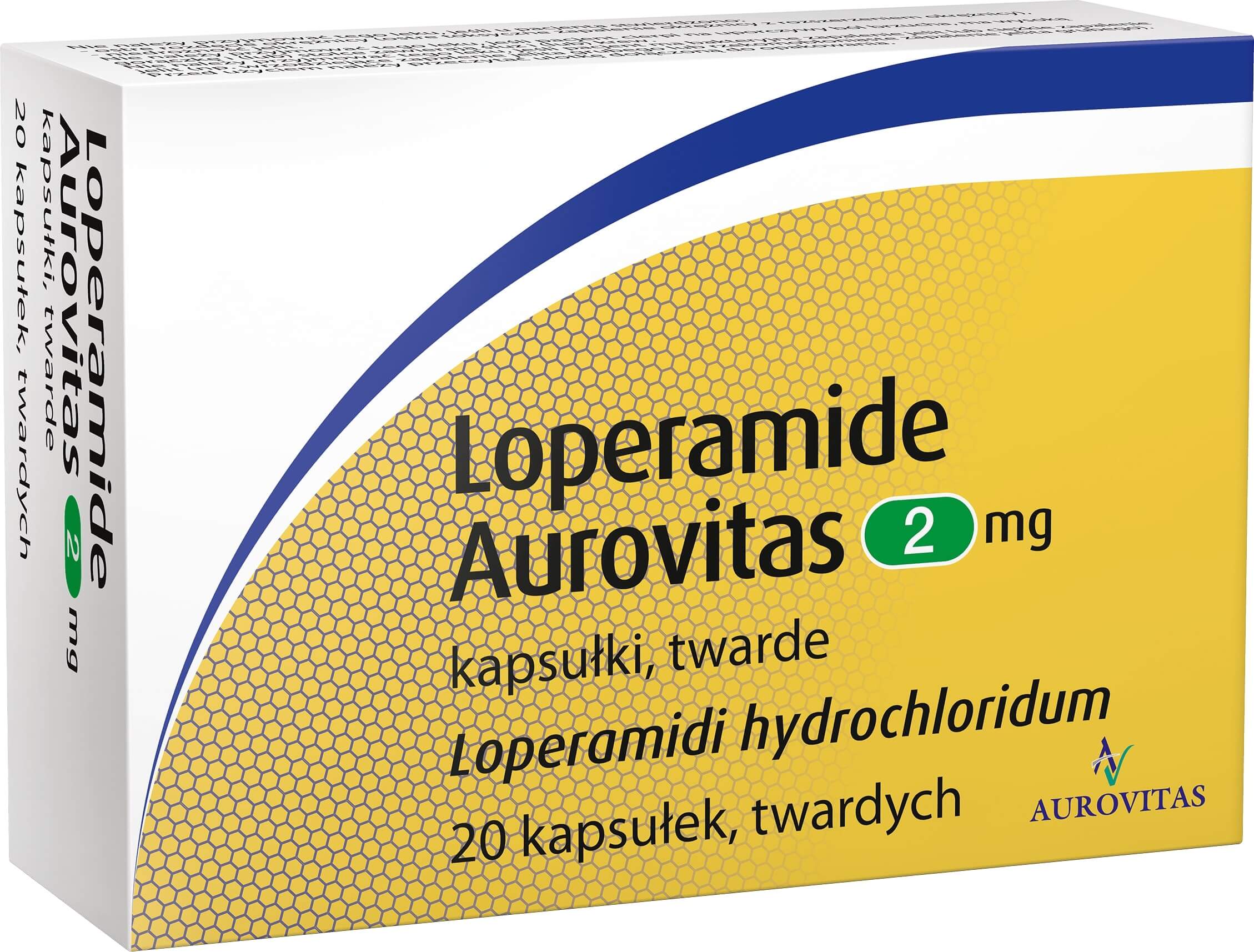 Loperamide Aurovitas, kapsułki na biegunkę, 20 szt.