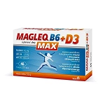 Magleq B6 Max +D3 tabletki w stanach zmęczenia i przeciążenia organizmu, 45 szt.