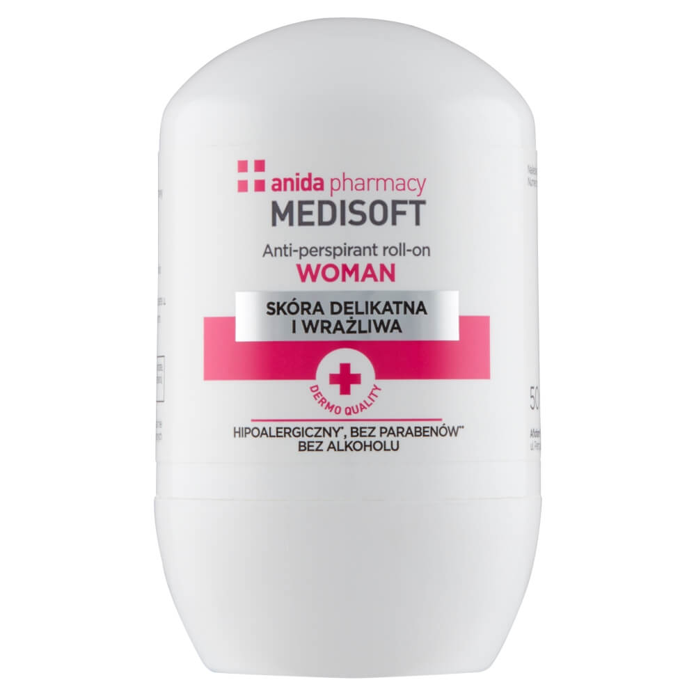 Anida MEDISOFT antyperspirant hipoalergiczny bez parabenów i alkoholu, 50 ml
