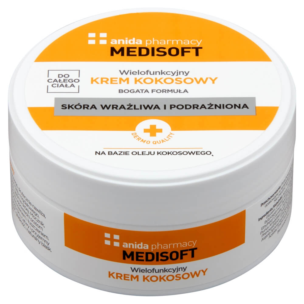 Anida MEDISOFT, krem wielofunkcyjny kokosowy do całego ciała, 125 ml