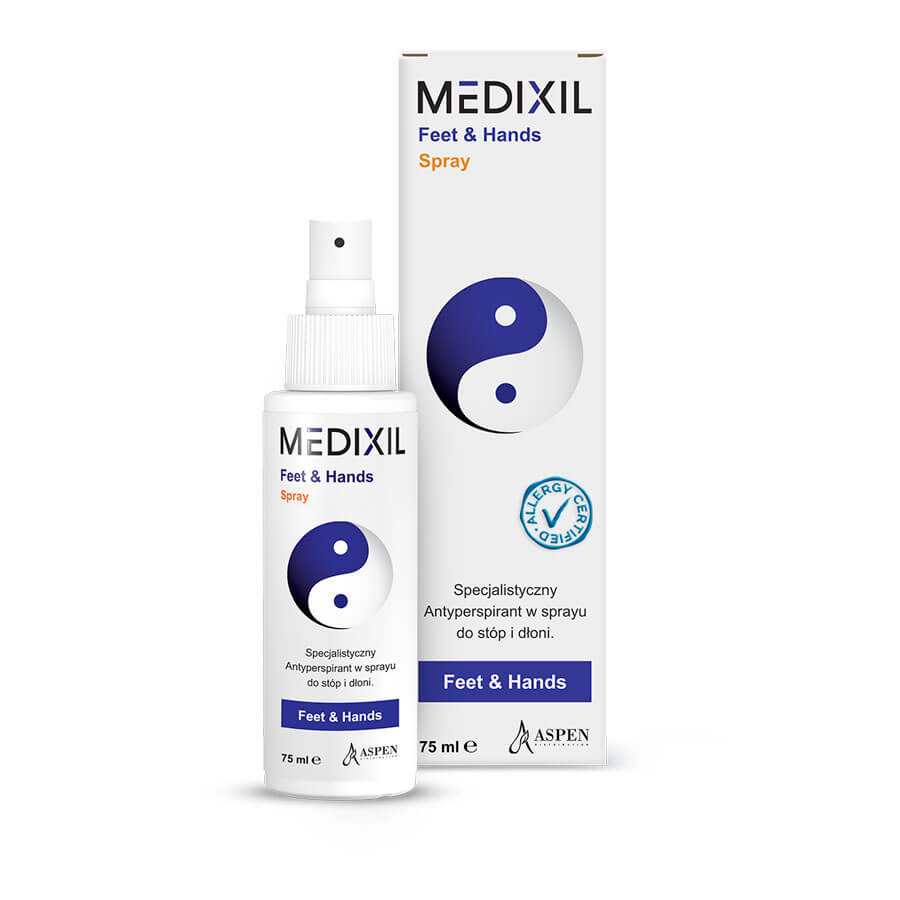 MEDIXIL Feet&Hands , antyperspirant do stóp i dłoni, 75 ml