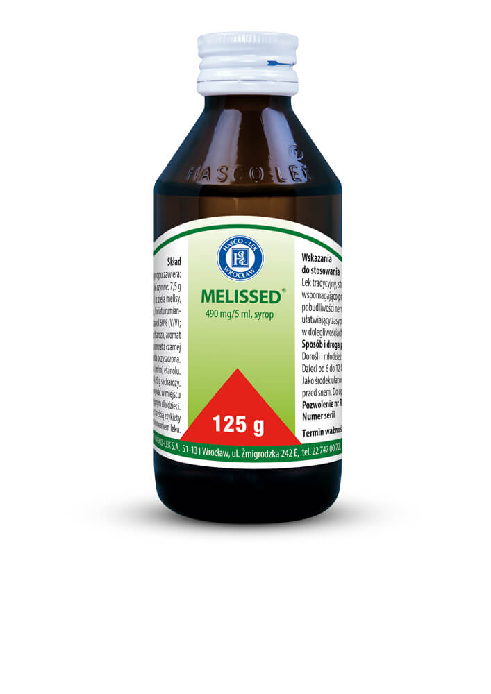 Melissed s syrop ułatwiający zasypianie, 125 g