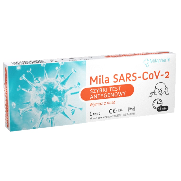 Mila SARS-CoV-2 Test Antygenowy , wymaz z nosa, 1 szt.