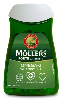 Mollers Forte, kapsułki z tranem, 112 szt.