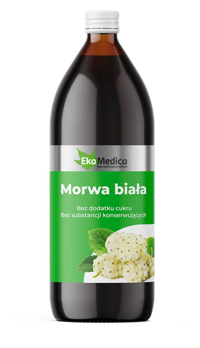 EkaMedica Morwa biała, płyn bez dodatku cukru i substancji konserwujących, 1000 ml