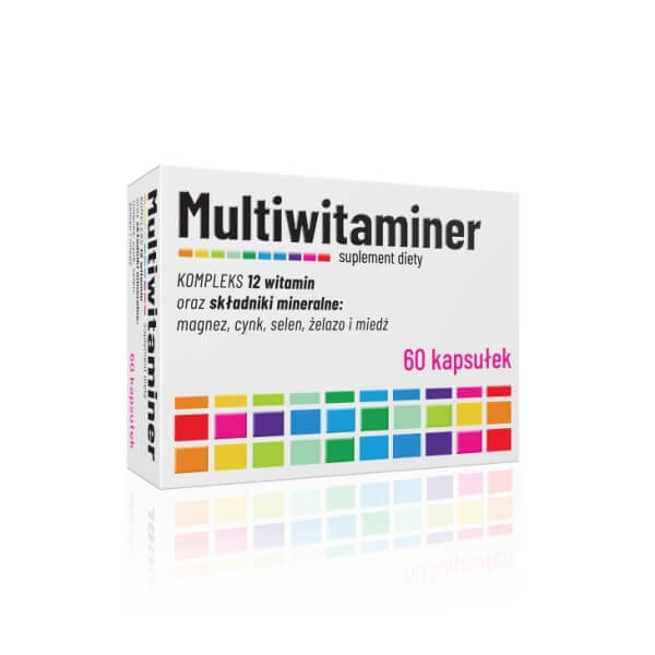 Multiwitaminer, kapsułki z witaminami i składnikami mineralnymi, 60 szt.