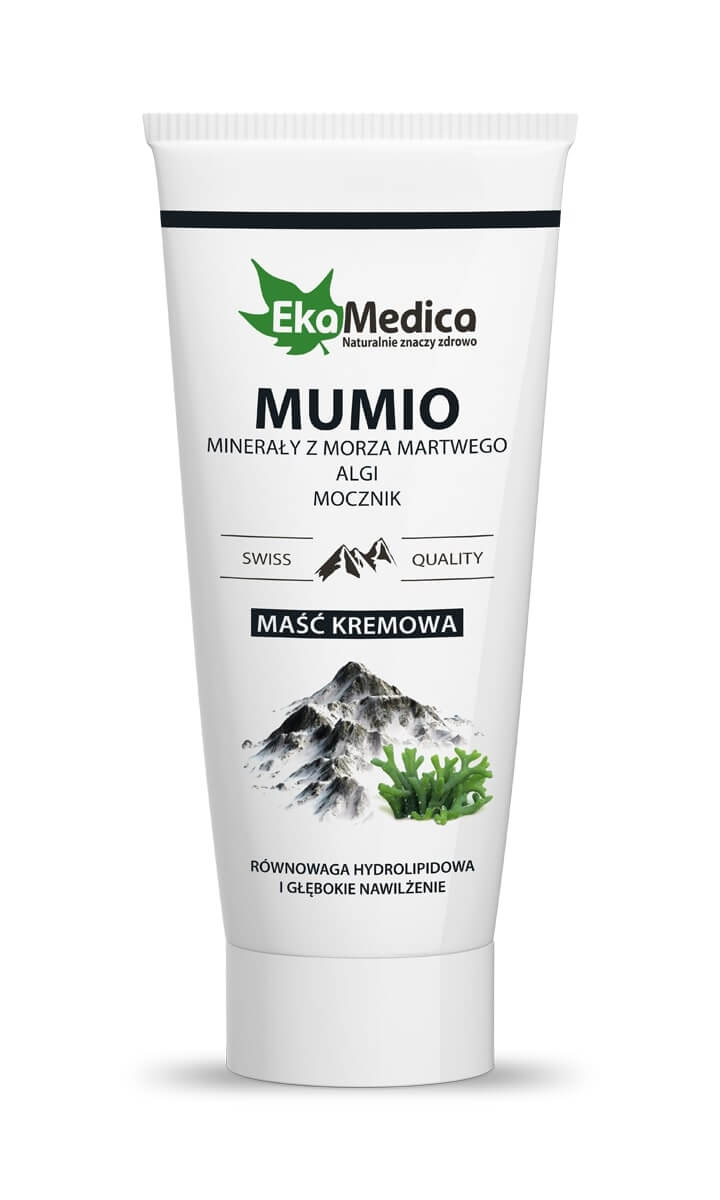 EkaMedica Maść Kremowa MUMIO przywracająca równowagę hydrolipidową i nawilżenie, 200 ml