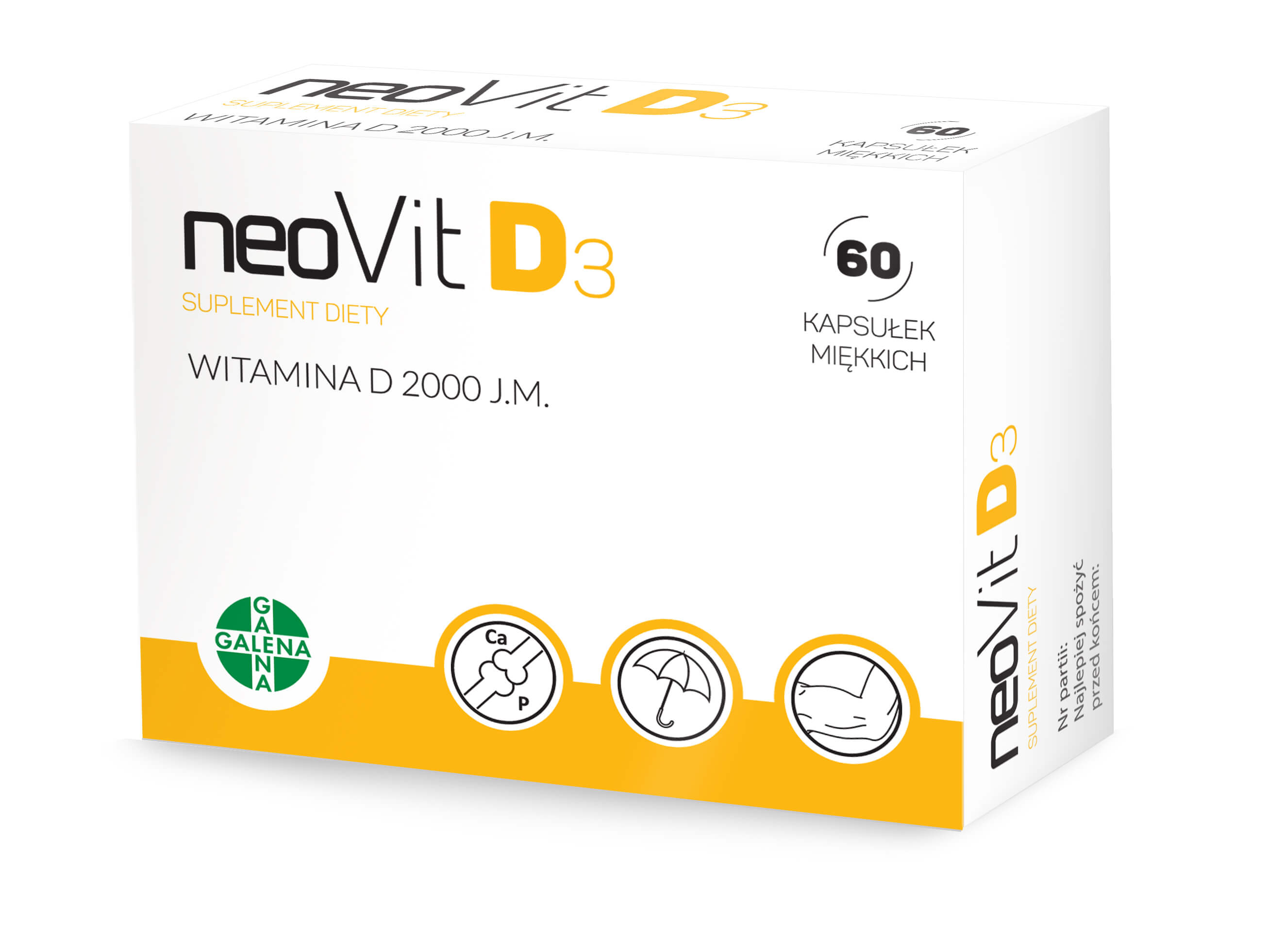 NeoVit D3, kapsułki z witaminą D dla dorosłych, 60 szt.