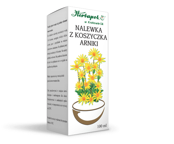 Nalewka z koszyczka arniki, koncentrat do stosowania na skórę, 100 ml