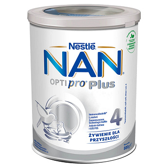 NAN OptiPro Plus 4, mleko modyfikowane następne dla dzieci powyżej 2 roku życia, 800 g