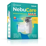 NebuCare MAX  zestaw do nebulizacji: nebulizator siateczkowy + 40 dawek soli fizjologicznej