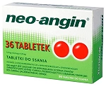 Neo-Angin tabletki do stosowania w stanach zapalnych jamy ustnej oraz bólu gardła, 36 szt.