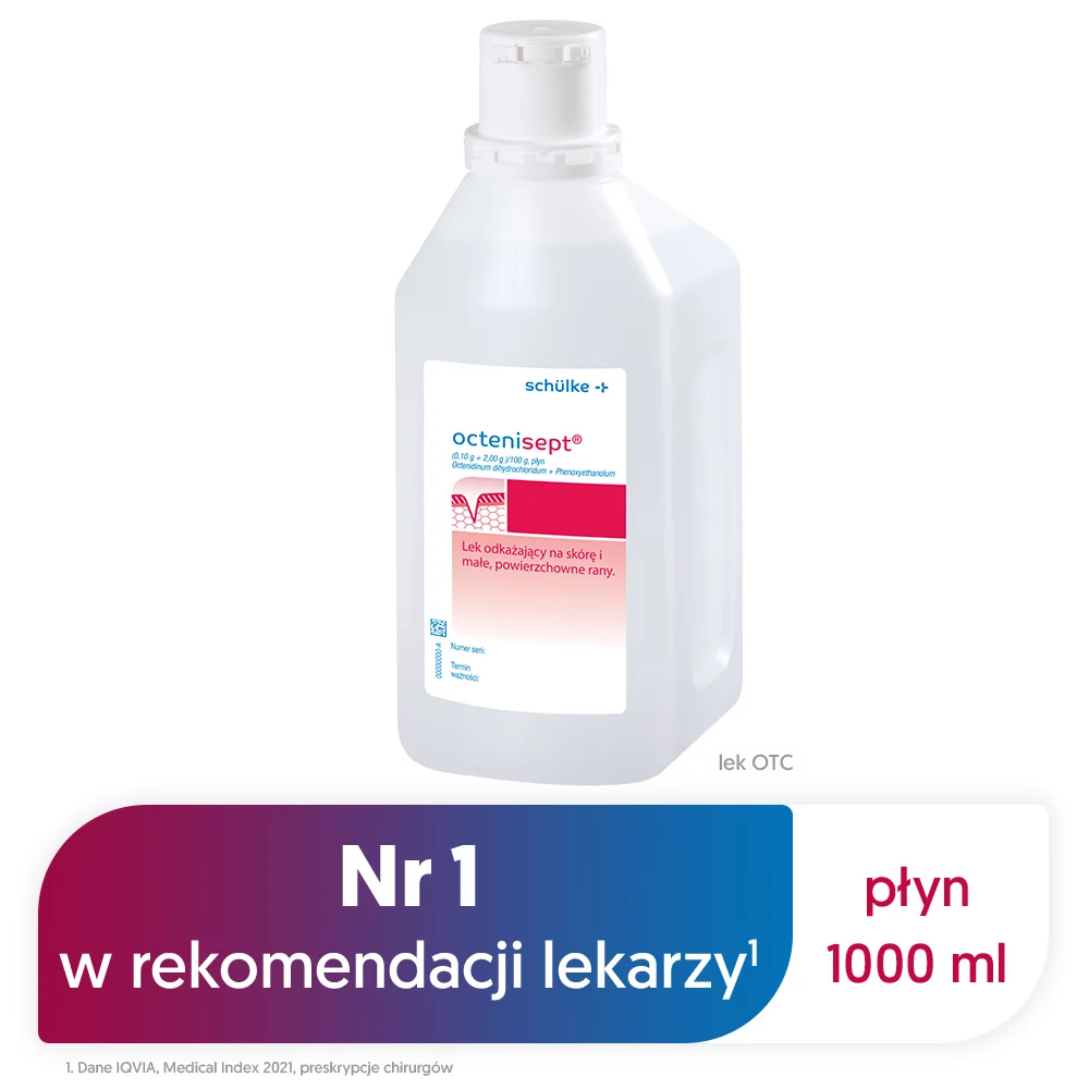 Octenisept , płyn odkażający i dezynfekujący, 1 l