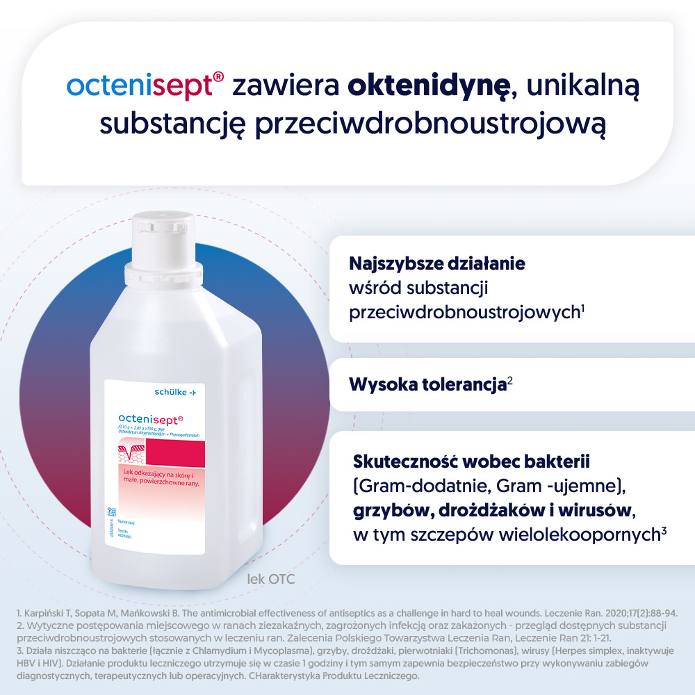 Octenisept , płyn odkażający i dezynfekujący, 1 l