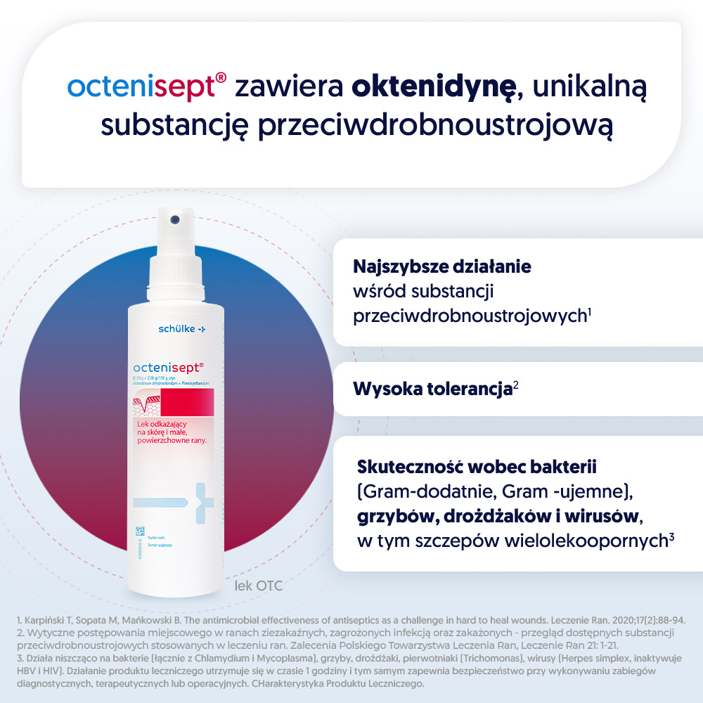 Octenisept, płyn odkażający rany, butelka 250 ml