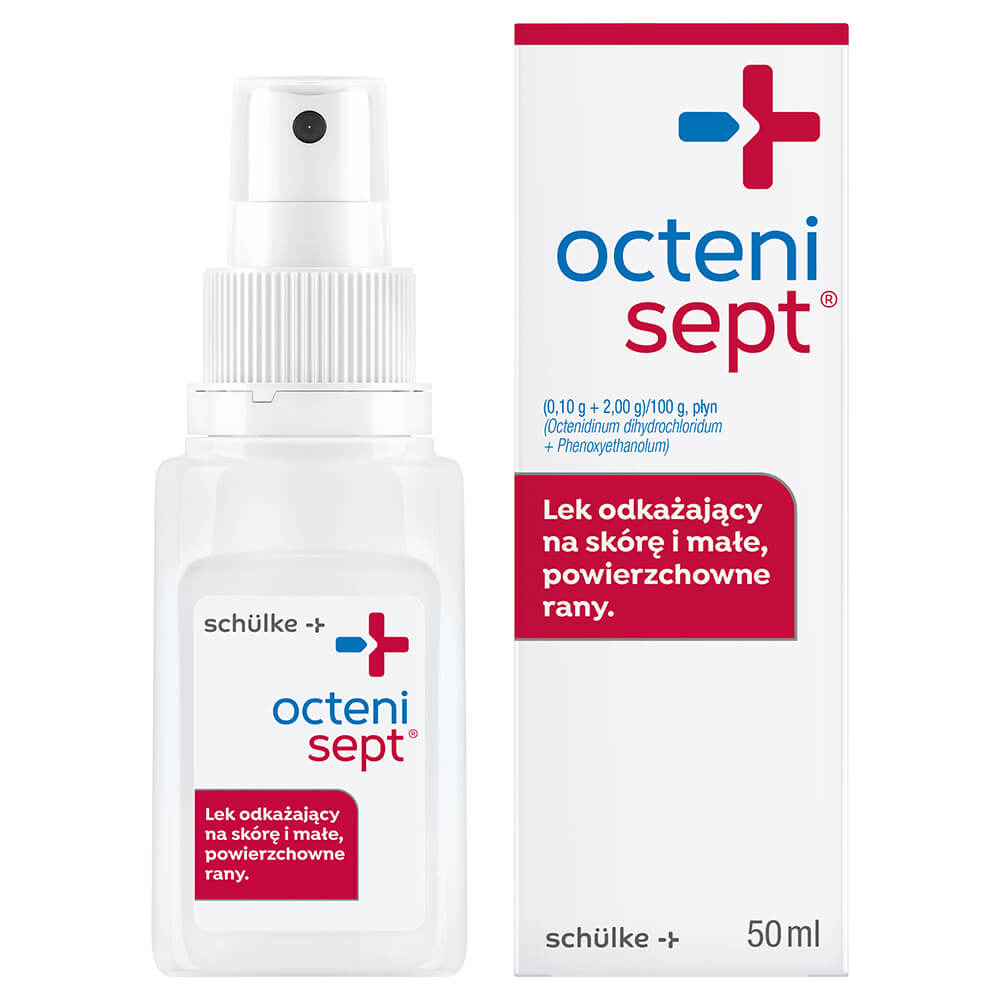 Octenisept, płyn odkażający rany, butelka 50 ml