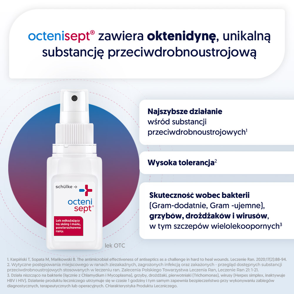 Octenisept, płyn odkażający rany, butelka 50 ml