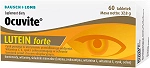 Ocuvite Lutein Forte tabletki ze składnikami wspomagającymi prawidłowe funkcjonowanie narządu wzroku, 60 szt.
