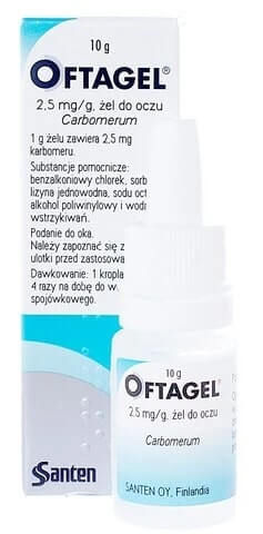 Oftagel żel łagodzący do oczu, 10 g