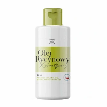 Olej Rycynowy Kosmetyczny, do pielęgnacji ciała włosów i paznokci, 120 ml