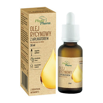Olej rycynowy, butelka z aplikatorem, 30 ml
