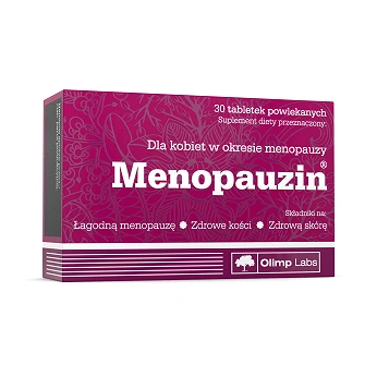 Olimp Menopauzin, tabletki ze składnikami dla kobiet w okresie menopauzy, 30 szt.