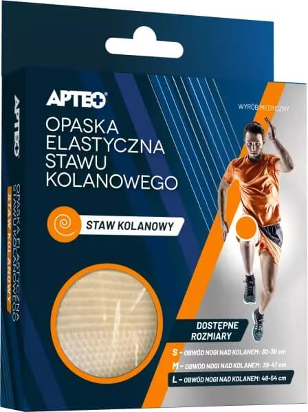 Opaska elastyczna APTEO CARE stawu kolanowego rozmiar L, 1 szt.