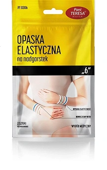 Opaska elastyczna nadgarstkowa krótka, rozmiar S, 2 szt.