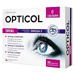 Opticol Total tabletki powlekane ze składnikami pomagającymi w utrzymaniu prawidłowego widzenia, 30 szt.