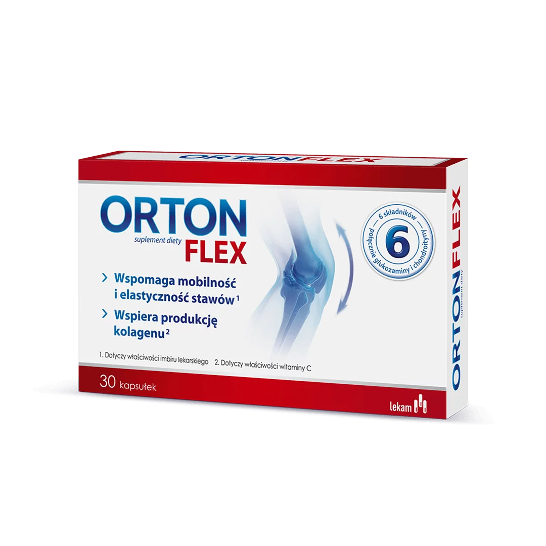 Orton Flex, kapsułki ze składnikami wspomagającymi sprawność stawów, 30 szt.