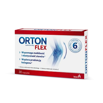 Orton Flex, kapsułki ze składnikami wspomagającymi sprawność stawów, 30 szt.
