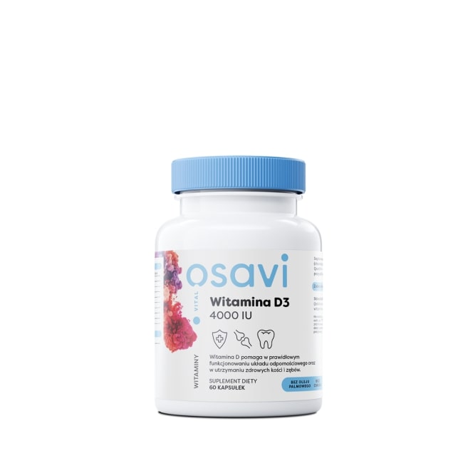 Osavi Witamina D3 4000 j.m., 60 kapsułek