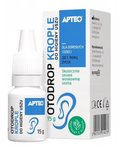 Otodrop APTEO CARE , krople do higieny uszu, 15 g