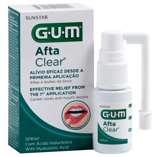 SUNSTAR GUM Afta Clear, spray do ust, 15 ml KRÓTKA DATA 31.07.2026