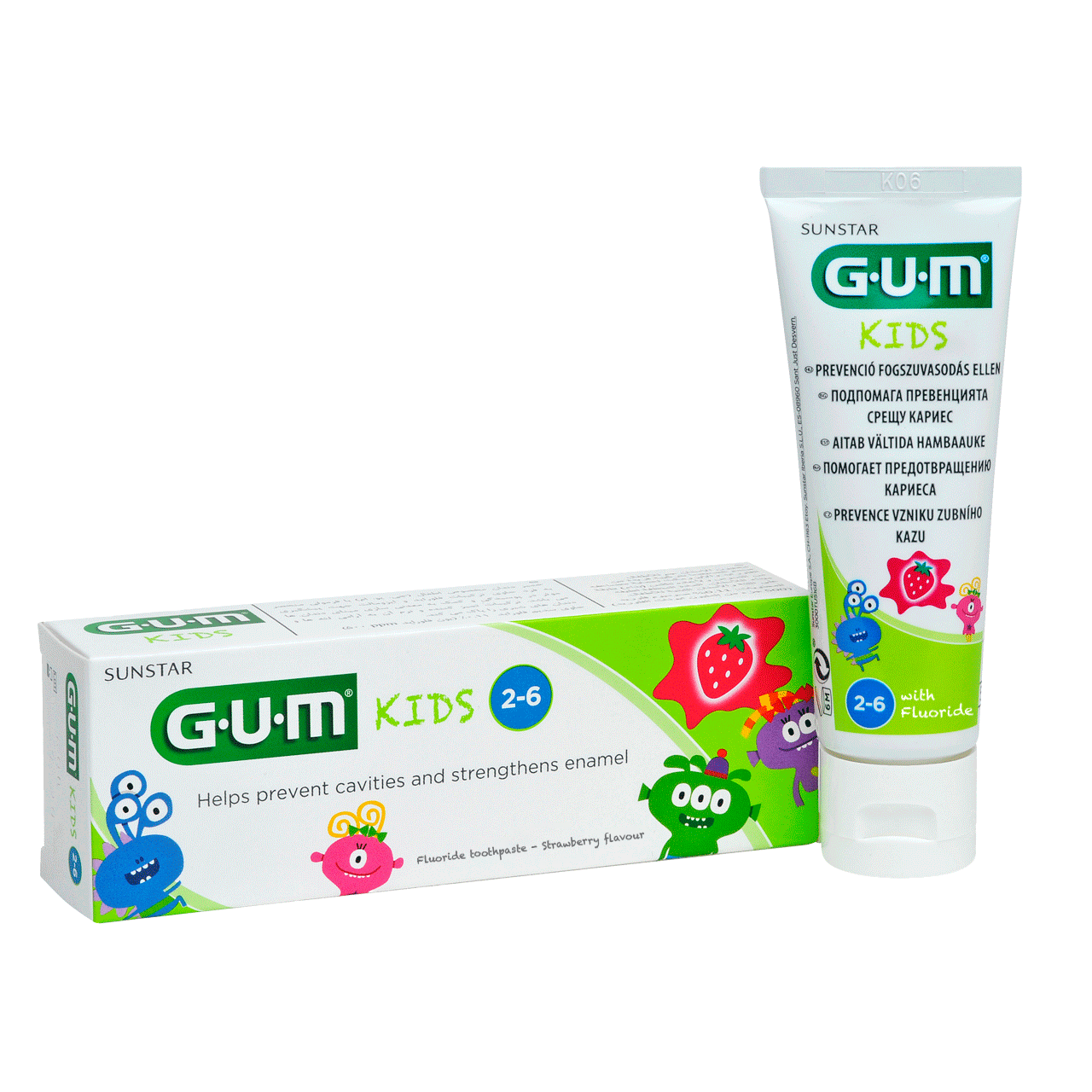 SUNSTAR GUM KIDS, pasta do zębów dla dzieci, 50 ml