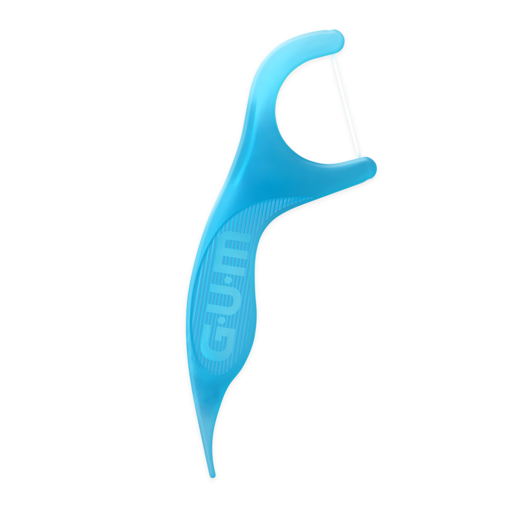 SUNSTAR GUM EASY-FLOSSERS, nić dentystyczna miętowa, 30 szt.