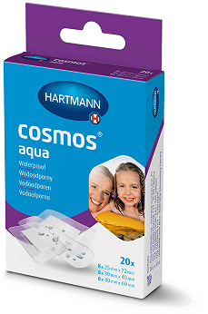 Cosmos Aqua , plaster wodoodporny 3 rozmiary, 20 szt.