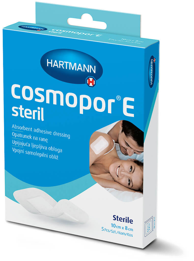 Cosmopor E  opatrunek na ranę 10 cm x 8 cm, 5 szt.