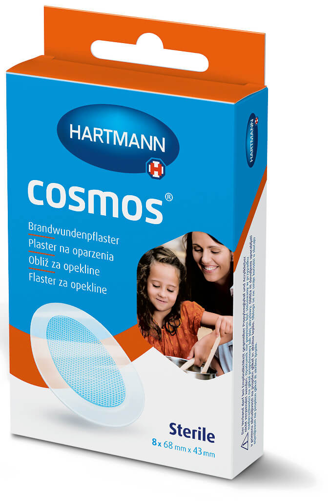 Cosmos , plaster na oparzenia 68 mm x 43 mm, 8 szt.