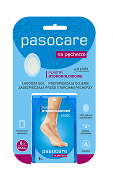 PASO Plastry hydrokoloidowe , na pęcherze, pięty, 6 szt.