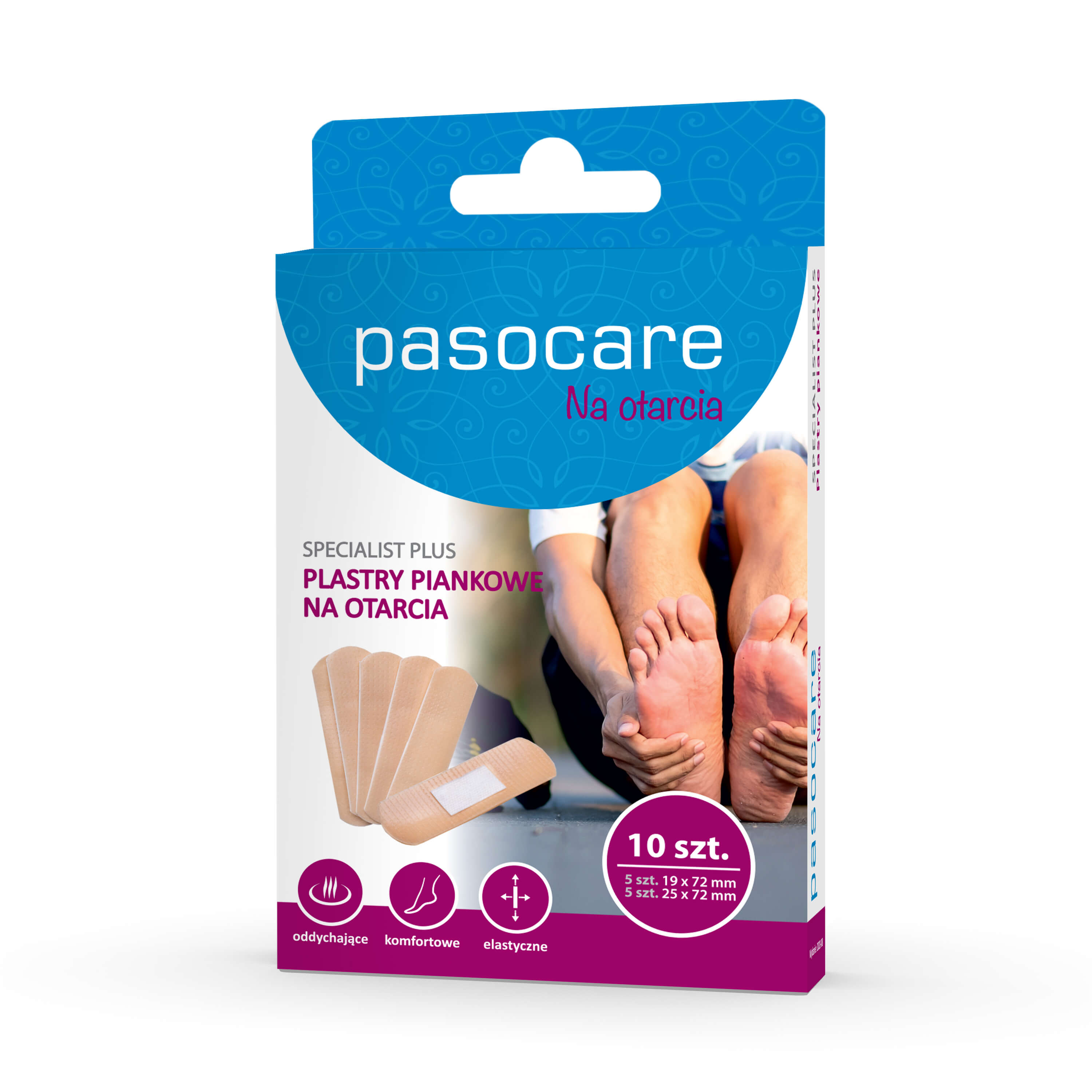 Pasocare Plastry Piankowe na otarcia, 10 szt.