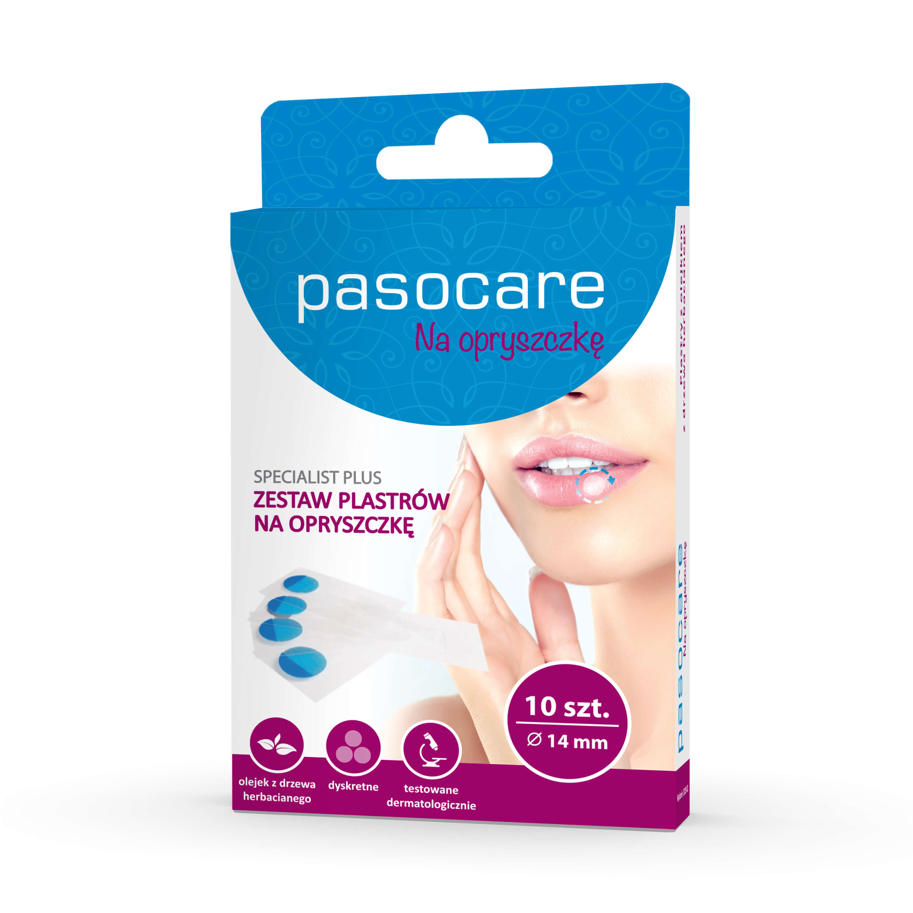Pasocare Plastry na opryszczkę, 10 szt.